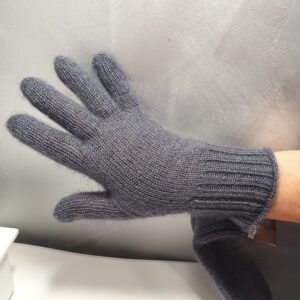 Gants gris en mohair