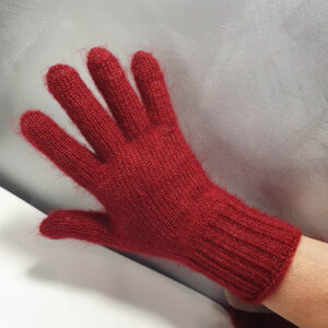 Gants rouges - grenade mohair