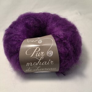Pelote pur mohair violet cardinal ref 70088