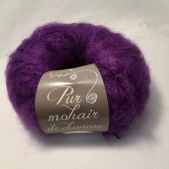 Pelote pur mohair violet cardinal ref 70088