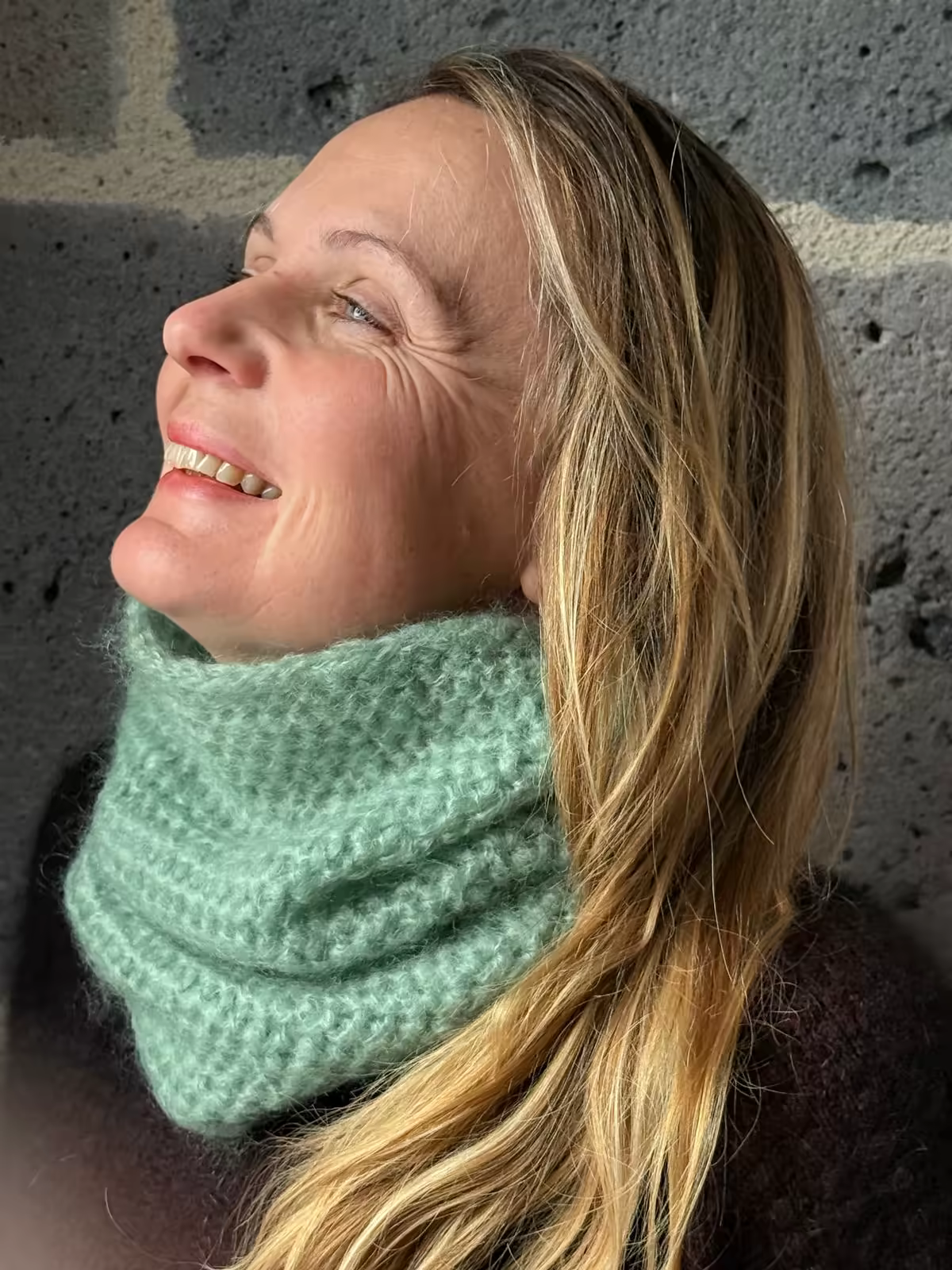 tour de cou vert amande